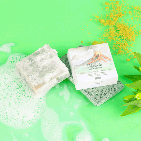 SAVON STORIES - Nettoyant Visage Solide à l'Argile Verte « Miracle des Minéraux » photo 2