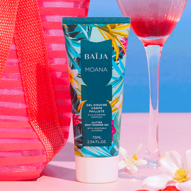 Gel Douche Corps Pailleté MOANA Fleur de Tiaré