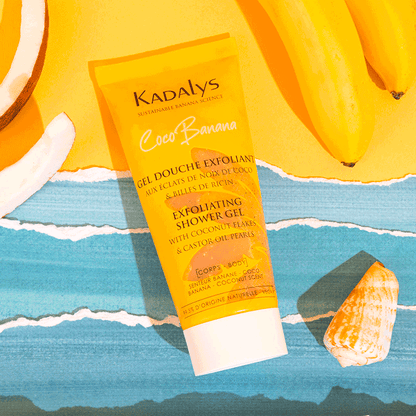 KADALYS - Gel Douche Exfoliant Banane Jaune & Éclat de Noix de Coco photo 2