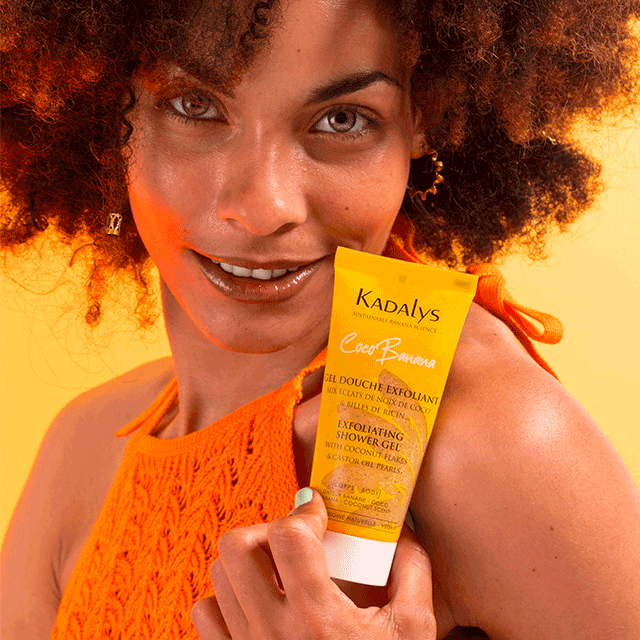 KADALYS - Gel Douche Exfoliant Banane Jaune & Éclat de Noix de Coco photo 3