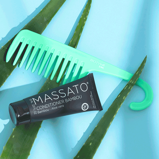 MASSATO - Soin Démêlant Bambou 2-en-1 + Votre Biotyfull Peigne de Douche photo 2