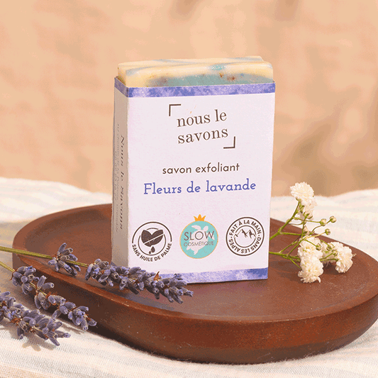NOUS LE SAVONS - Savon Exfoliant Saponifié à Froid Lavande Bio photo 2