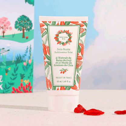 MELLE CERISE & CO - Soin Buste Sublimateur Éclat à l'Extrait de Baies de Goji + Huile de Graines de Chia photo 1