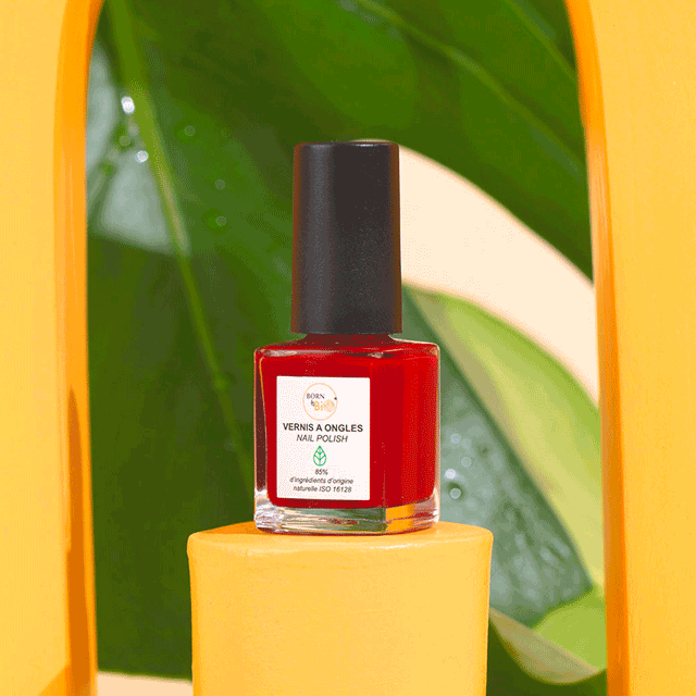 BORN TO BIO - Vernis à Ongles Rouge Cerise photo 2