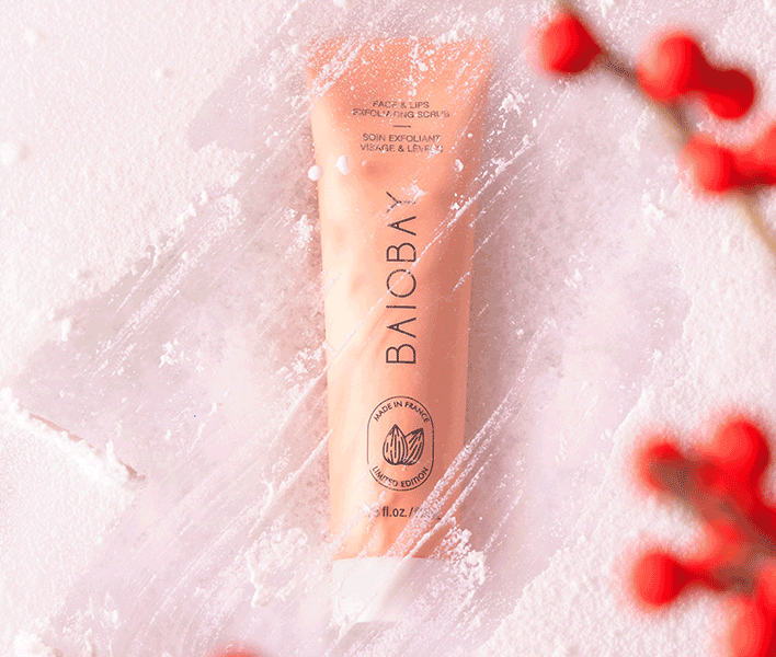 BAIOBAY - Soin Exfoliant 2-en-1 Visage & Lèvres