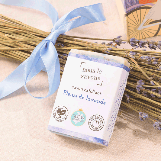 NOUS LE SAVONS - Savon Exfoliant Saponifié à Froid Lavande Bio photo 1