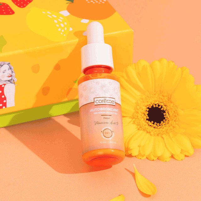 CORÈME PARIS - Pré-Sérum en Gouttes Auto-Bronzantes aux Vitamines A et D