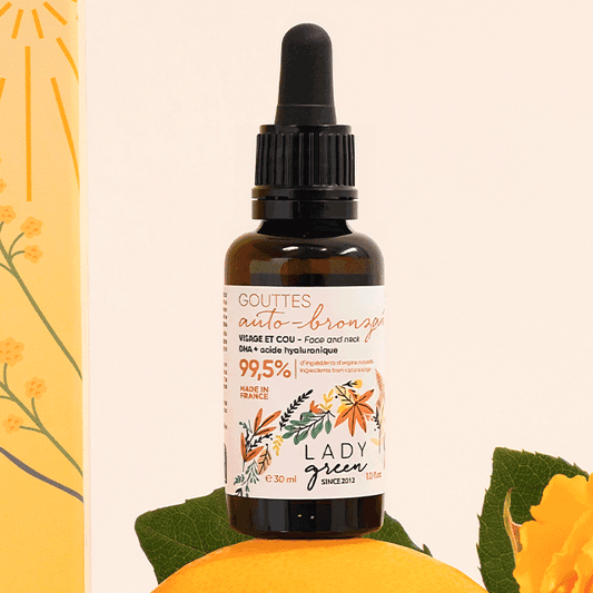 Gouttes Autobronzantes DHA Double Action Soin & Éclat [Hâle progressif et sur-mesure visage] de la marque Lady green photo 1